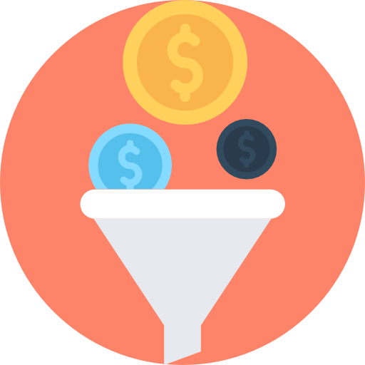 Imagem ícone Funil de venda Imagem ícone Funil de Venda